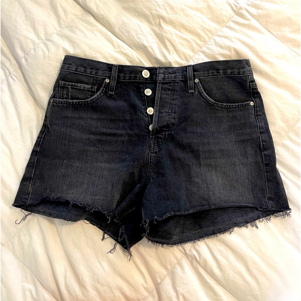 Hudson black jean shorts